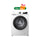 HISENSE WFQP8012WS Front Load Washing Machine 8 KG, White + Free Gift غسالة هايسنس مع هدية مجانا