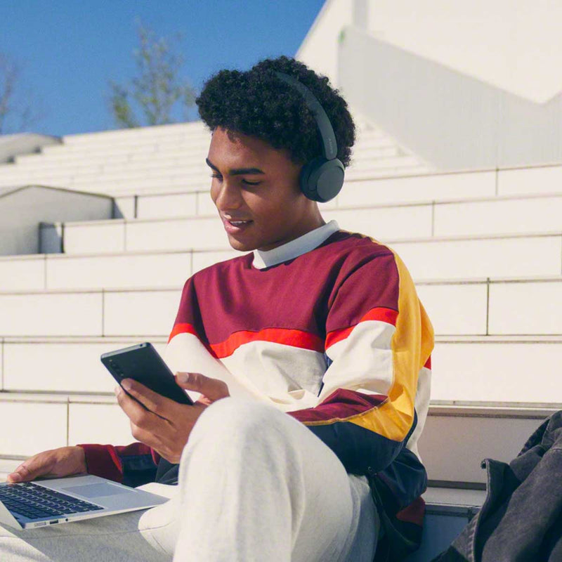 SONY WH-CH520/BZ Wireless Headphones with Microphone | Black سماعات راس سوني