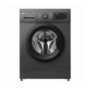 LG WJ1408MTG Front Load Washer 8kg, Direct Drive Motor, Smart Diagnosis, Black غسالة ملابس ال جي