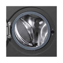 LG WJ1408MTG Front Load Washer 8kg, Direct Drive Motor, Smart Diagnosis, Black غسالة ملابس ال جي