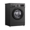 LG WJ1408MTG Front Load Washer 8kg, Direct Drive Motor, Smart Diagnosis, Black غسالة ملابس ال جي