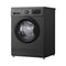 LG WJ1408MTG Front Load Washer 8kg, Direct Drive Motor, Smart Diagnosis, Black غسالة ملابس ال جي