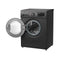 LG WJ1408MTG Front Load Washer 8kg, Direct Drive Motor, Smart Diagnosis, Black غسالة ملابس ال جي