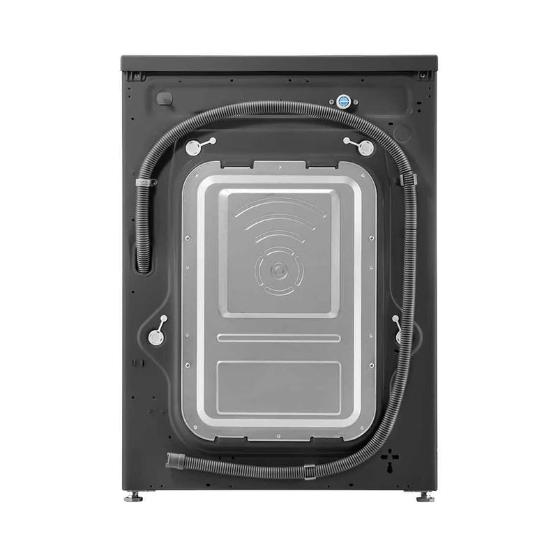 LG WJ1408MTG Front Load Washer 8kg, Direct Drive Motor, Smart Diagnosis, Black غسالة ملابس ال جي