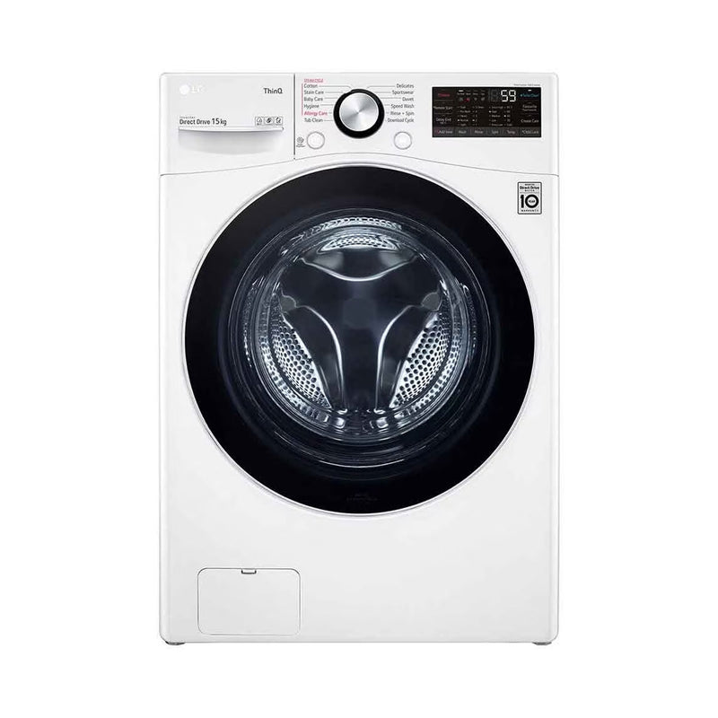 LG WL91H02PN Washer 15kg with AI Direct Drive, Steam, White غسالة ملابس ال جي