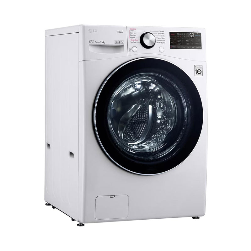 LG WL91H02PN Washer 15kg with AI Direct Drive, Steam, White غسالة ملابس ال جي