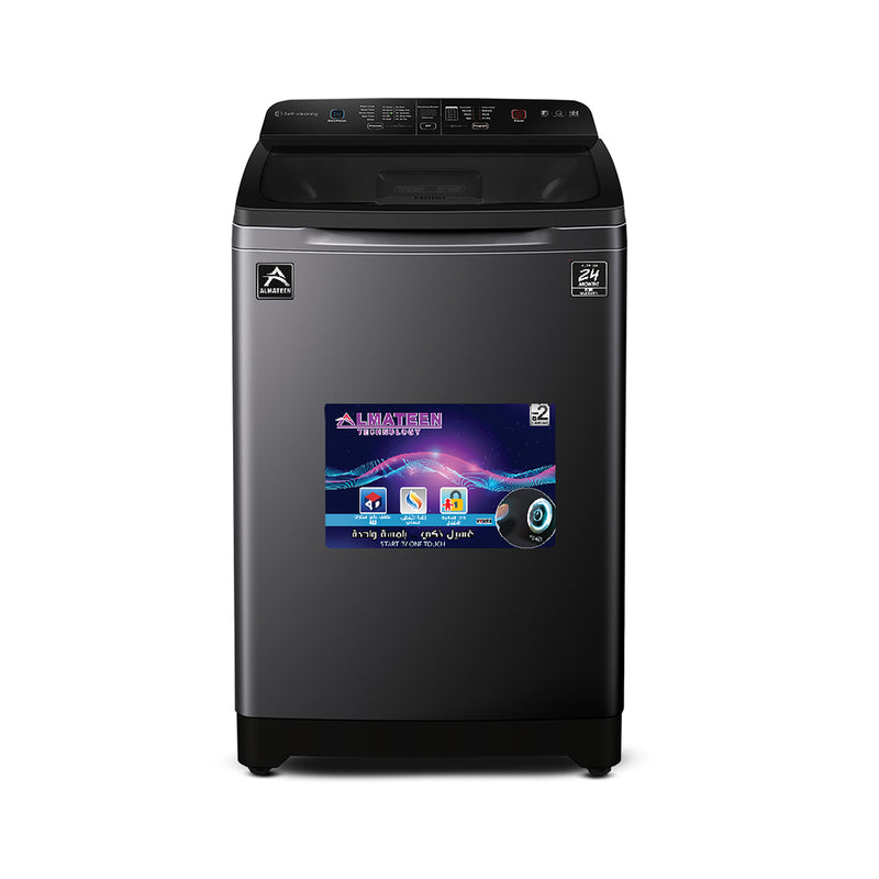 ALMATEEN WMTLMA1870GR-CH Top Load Washer 18kg, Black + Free gift CJAL503-CH غسالة ملابس علوية سعة 18 كجم + هدية مجانية CJAL503-CH