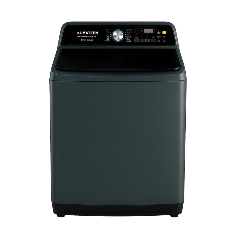 ALMATEEN WMTLMA1960BL-CH Top Load Washer 19kg + Free gift QHMA3014WHS-CH غسالة ملابس علوية سعة 19 كجم + هدية مجانية QHMA3014WHS-CH