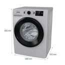 GORENJE WNEI84AS/A Washing machine, Grey غسالة ملابس جورنجي
