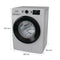 GORENJE WNEI84AS/A Washing machine, Grey غسالة ملابس جورنجي