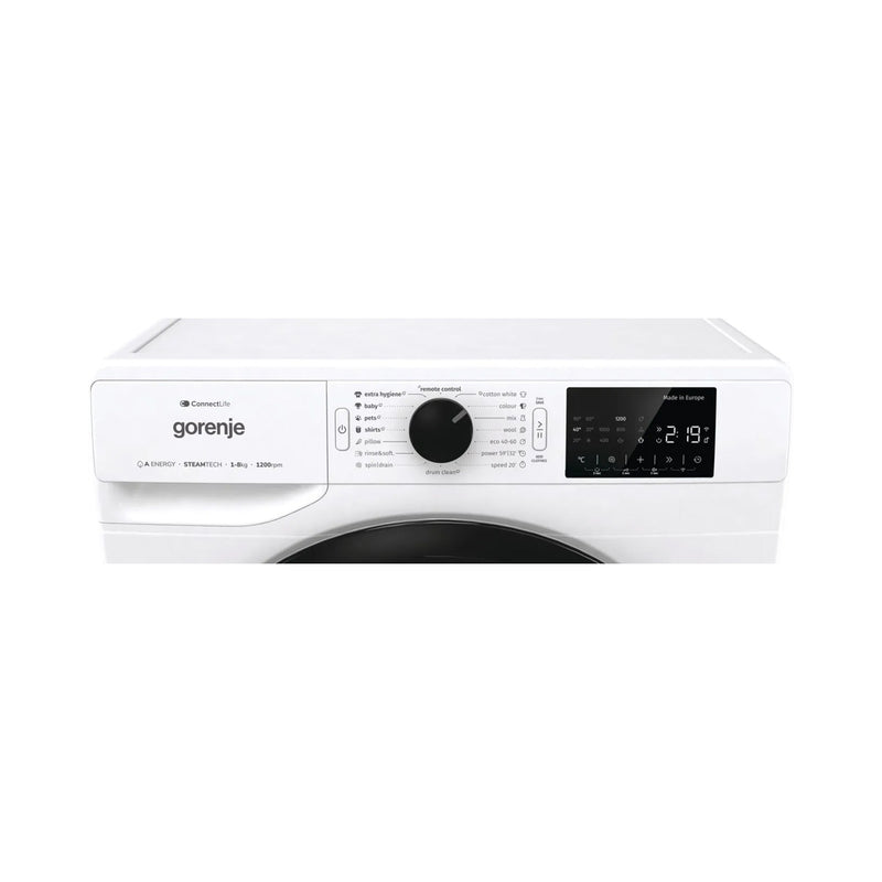 GORENJE WPNEI82A1SWIFI Washing machine, White غسالة ملابس جورنجي