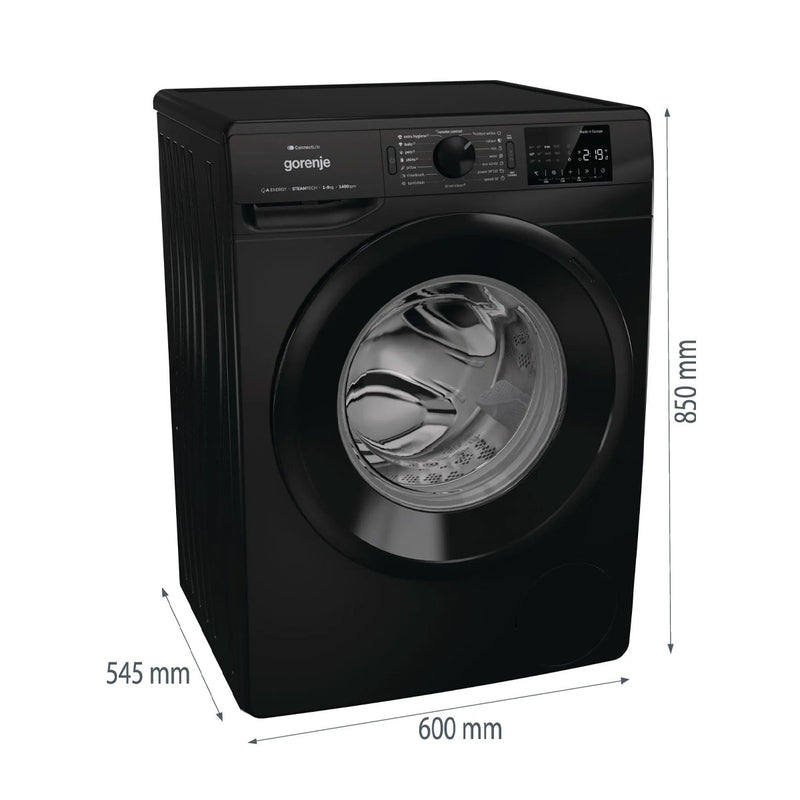 GORENJE WPNEI84A1SW/B Washing machine, Black غسالة ملابس جورنجي