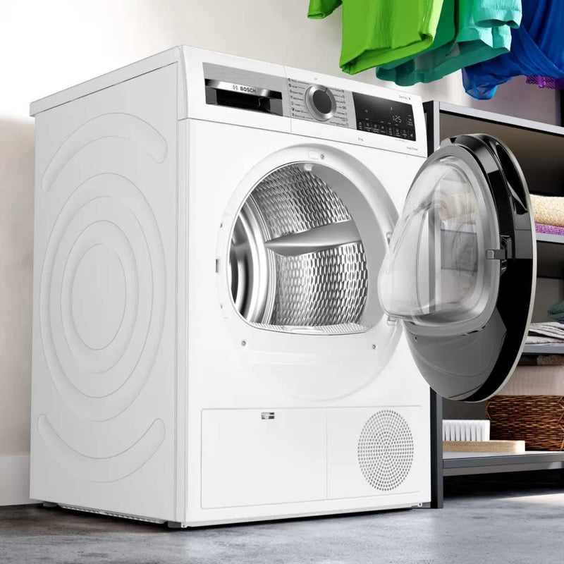 BOSCH WQG1420AME Front Load Washer Dryer Condenser 9kg, White غسالة