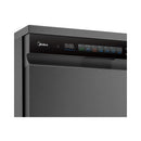 MIDEA WQP15-WU7633GUR(BS) Dishwasher 15 storage space, Dark Silver