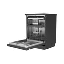 MIDEA WQP15-WU7633GUR(BS) Dishwasher 15 storage space, Dark Silver