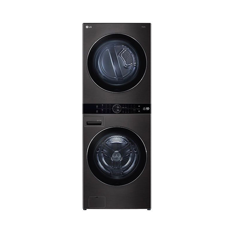 LG WT1310BRP Front Load Washer 13kg & Dryer 10kg, Black Stainless Color - غسالة ونشافة ال جي تحميل أمامي 13 كجم غسالة و 10 كجم نشافة