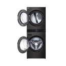 LG WT2520BRK Single Unit Front Load 25/20kg LG WashTower™ with Centre Control™, Black Steel color غسالة تاور  25/20 كيلو ال جي