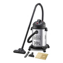 BLACK & DECKER WV1450-B5 30L Wet & Dry Drum Vacuum Cleaner 1400W (Stainless Steel Tank)  مكنسة كهربائية اسطوانية من الفولاذ