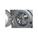 LG WV2149AVG 1400RPM Front loading Washer, 8Kg, Bigger Capacity, AI DD, Steam, ThinQ, Silverغسالة ملابس حمل امامي 8 كيلوغرام