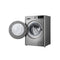 LG WV2149AVG 1400RPM Front loading Washer, 8Kg, Bigger Capacity, AI DD, Steam, ThinQ, Silverغسالة ملابس حمل امامي 8 كيلوغرام