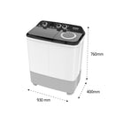 SHOWNIC WW-1100TXW Twin Tub Washer & Spin 7kg غسالة شونك حوضين