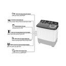 SHOWNIC WW-1500TXW Twin Tub Washer & Spin 10kg غسالة شونك حوضين