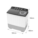 SHOWNIC WW-1900TXW Twin Tub Washer & Spin 19kg غسالة شونك حوضين