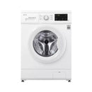 LG WY1408WTP Front Loading Washing Machine 8 Kg, Direct Drive, Steam, and Smart Diagnostics, White غسالة ذات فتحة جانبية 8 كيلو ذكية ال جي