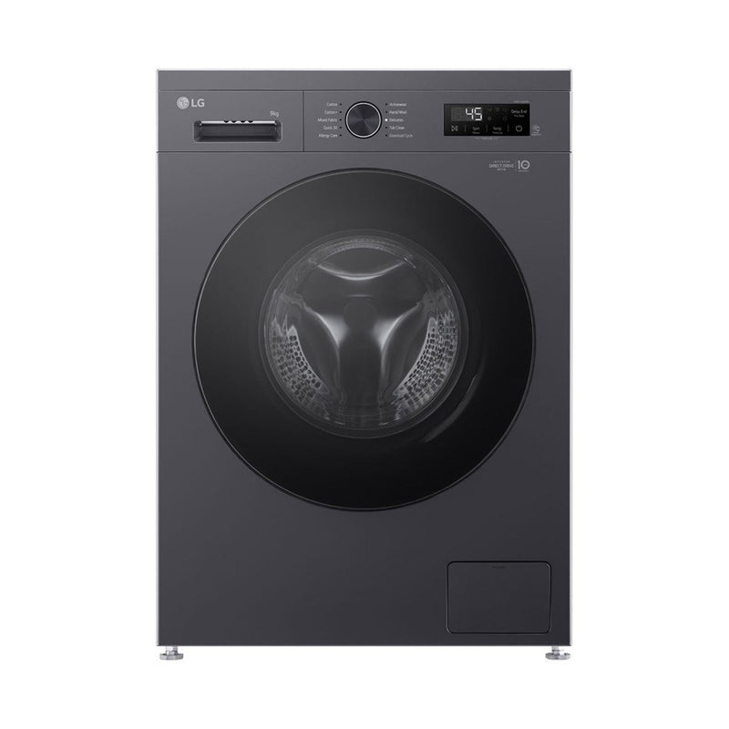 LG WY1409MVP LG 9 kg Front‑Load Washing Machine, Grey غسالة ذات فتحة جانبية ال جي
