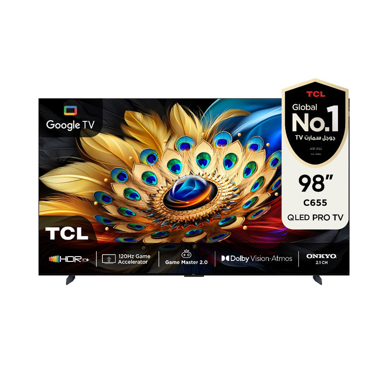 TCL C655 98" QLED 4K TV 120Hz DLG HDR 10+ Dolby Vision Atmos