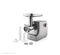 MODEX MG595 Meat Grinder 2400w Powerful Silent Motor, White