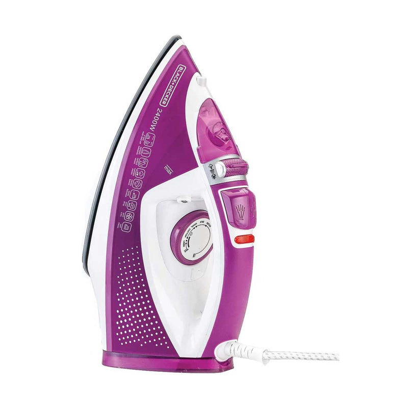 BLACK & DECKER X2450-B5 2400W Steam Iron with Ceramic Soleplate مكوى