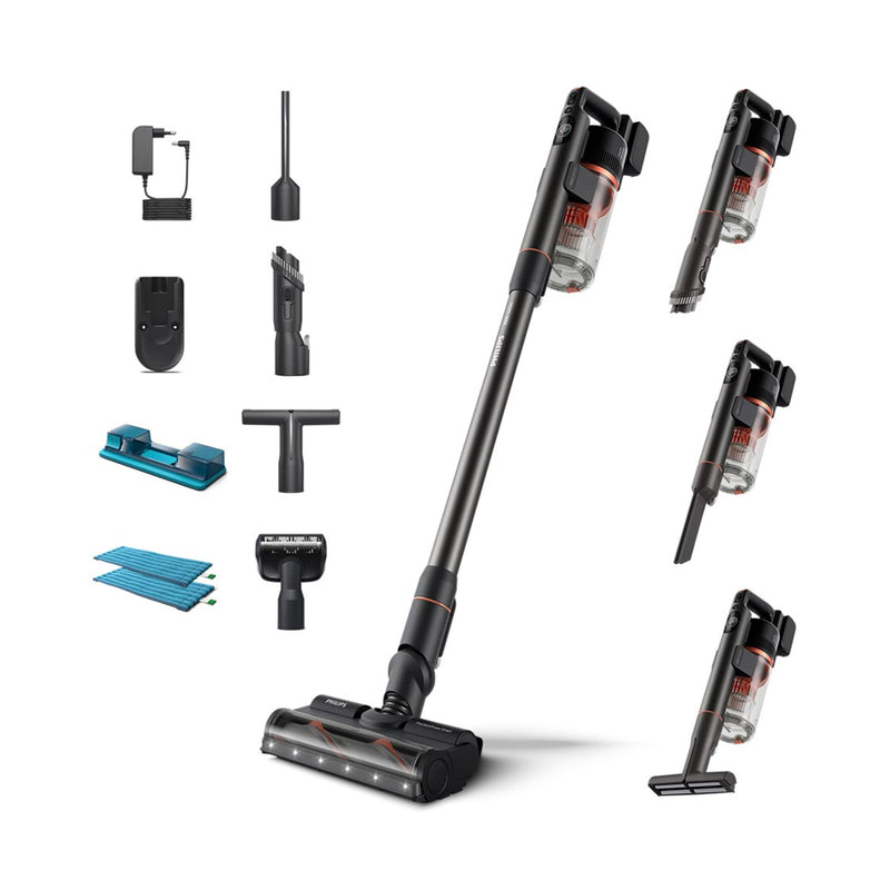 PHILIPS XC7055 7000 Series Cordless Vacuum Pet, Black سلسلة مكنسة كهربائية فلبس