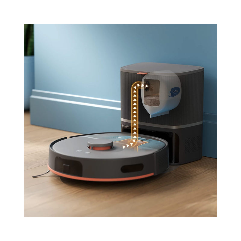 PHILIPS XU5100 HomeRun 5000 Series Vacuum and Mop Robot, Black  روبوت المكنسة الكهربائية والممسحة فلبس