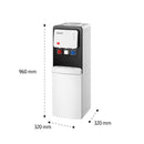 SHOWNIC YT-R368BW Water Dispenser With Refrigerator, White براد ماء شونك