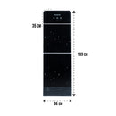 SHOWNIC YT-R378BG Water Dispenser With Refrigerator, Black براد ماء  شونك