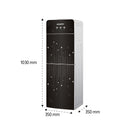 SHOWNIC YT-R378BG Water Dispenser With Refrigerator, Black براد ماء  شونك