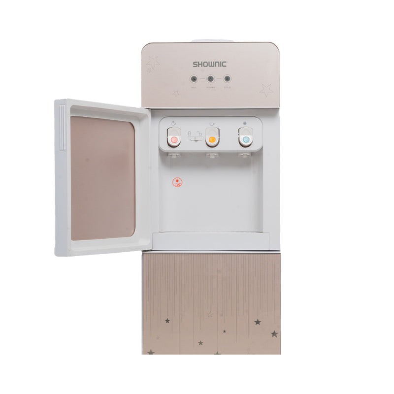 SHOWNIC YT-R378GG Water Dispenser with Fridge, Gold براد ماء شونك