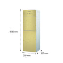 SHOWNIC YT-R378GG Water Dispenser with Fridge, Gold براد ماء شونك