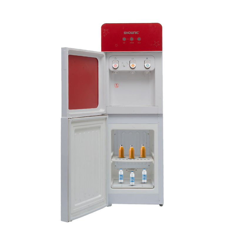 SHOWNIC YT-R378RG Water Dispenser with Fridge, Red براد ماء شونك