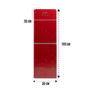 SHOWNIC YT-R378RG Water Dispenser with Fridge, Red براد ماء شونك