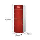 SHOWNIC YT-R378RG Water Dispenser with Fridge, Red براد ماء شونك