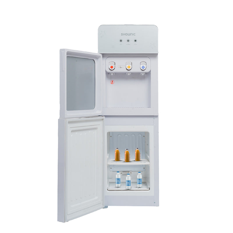 SHOWNIC YT-R378SG Water Dispenser with Fridge, Silver براد ماء شونك