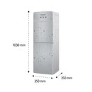 SHOWNIC YT-R378SG Water Dispenser with Fridge, Silver براد ماء شونك