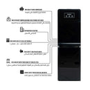SHOWNIC YT-R388BB Water Dispenser With Refrigerator, Black براد ماء شونك