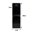 SHOWNIC YT-R388BB Water Dispenser With Refrigerator, Black براد ماء شونك
