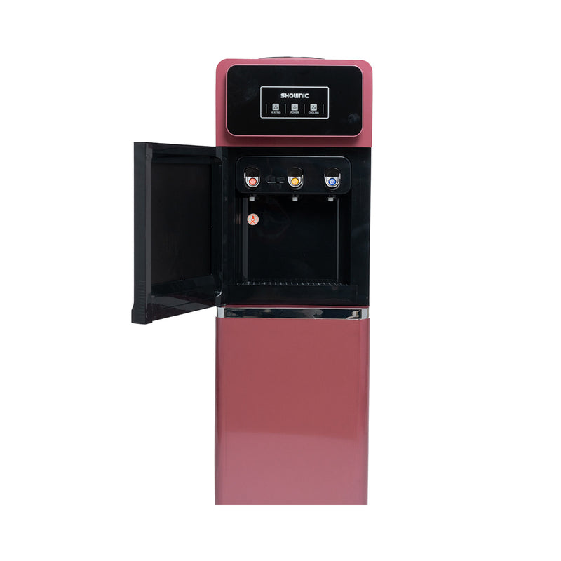 SHOWNIC YT-R388BR Water Dispenser With Refrigerator, Red براد ماء شونك