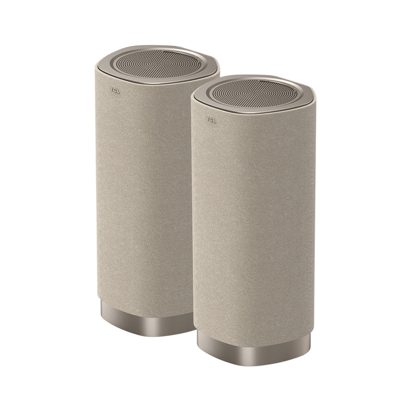 TCL Z100-G2 Wireless Free Sound Speaker, Gold  عدد 2 سماعة متعددة الاستخدام