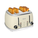 ZILAN ZLN1214 Retro Electric Toaster, White محمصة خبز مزدوجة زيلان