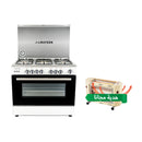 ALMATEEN GC-MA9604WT-EG طباخ المتين مصري كالكسي 90*60 + QHMA4030CR-CH هدية مجانا